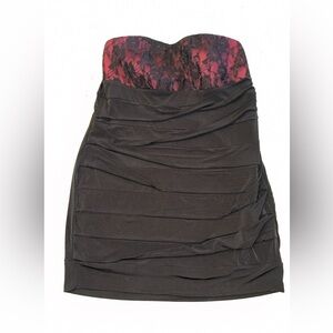 Maurices Black and Red Lace Dress